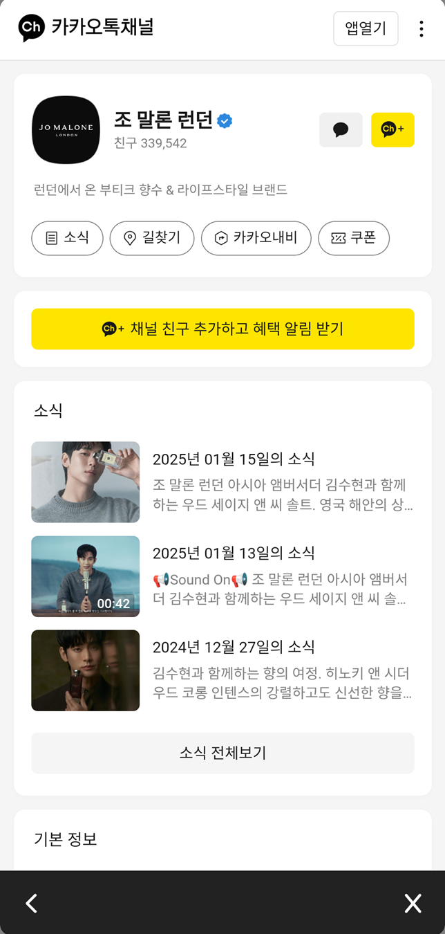 카카오 웹뷰